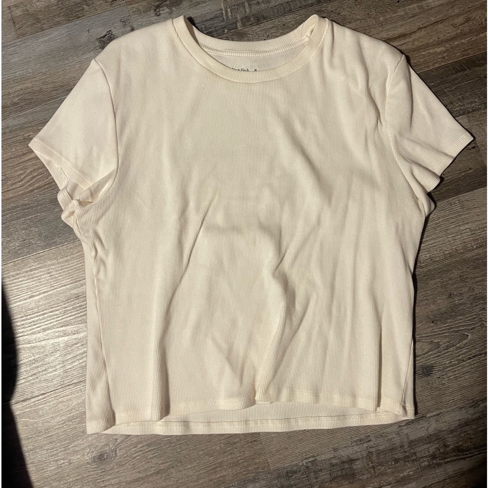 Abercrombie Soft Rib Crop Tee